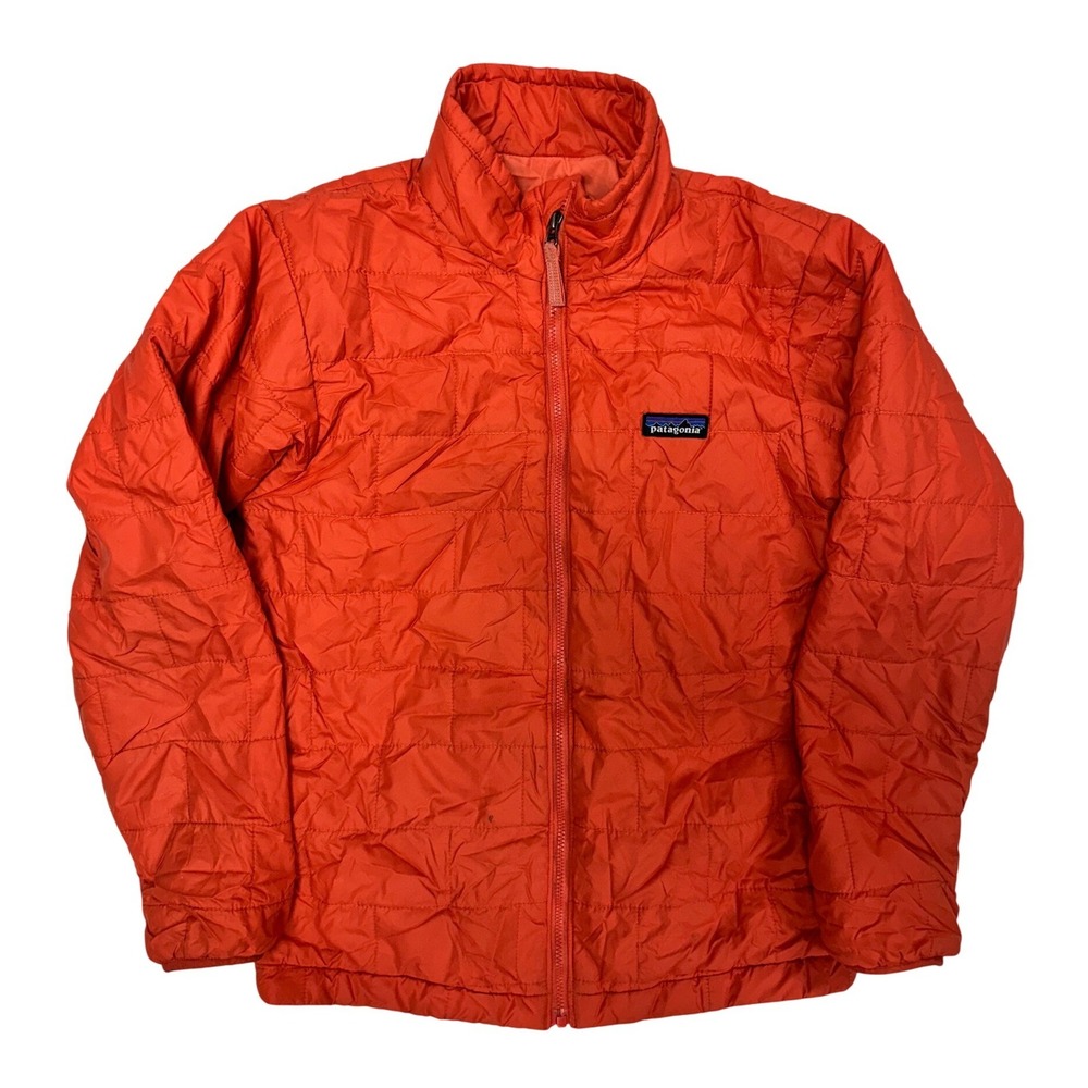 Patagonia Kids Nano Puff Jacket Orange PrimaLoft Insulated Size L